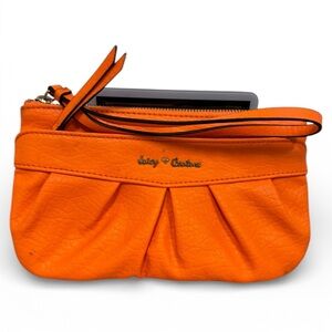 Juicy Couture Vibrant Orange Clutch NWOT